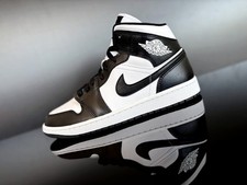 NIKE AIR JORDAN 1 MID PANDA white-black weiß/schwarz Mid Top Sneaker Gr.42,5