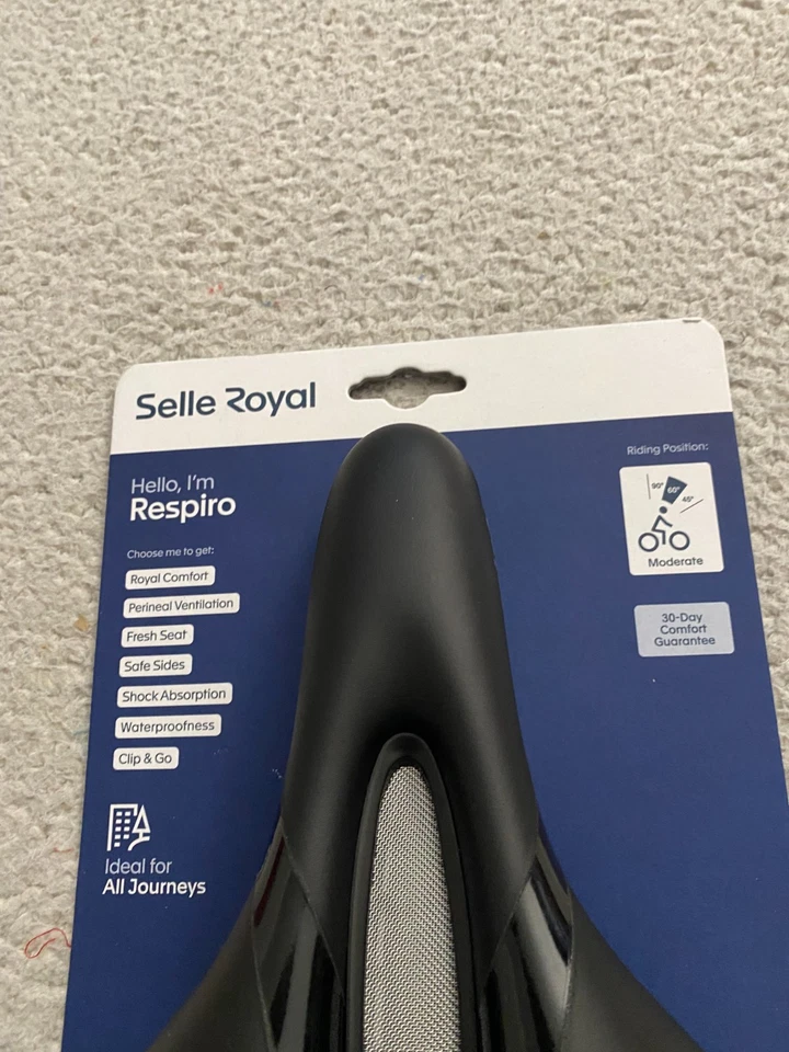 Sillín de bicicleta Selle Royal Respiro moderado Royalgel - negro Foto 3 de 4