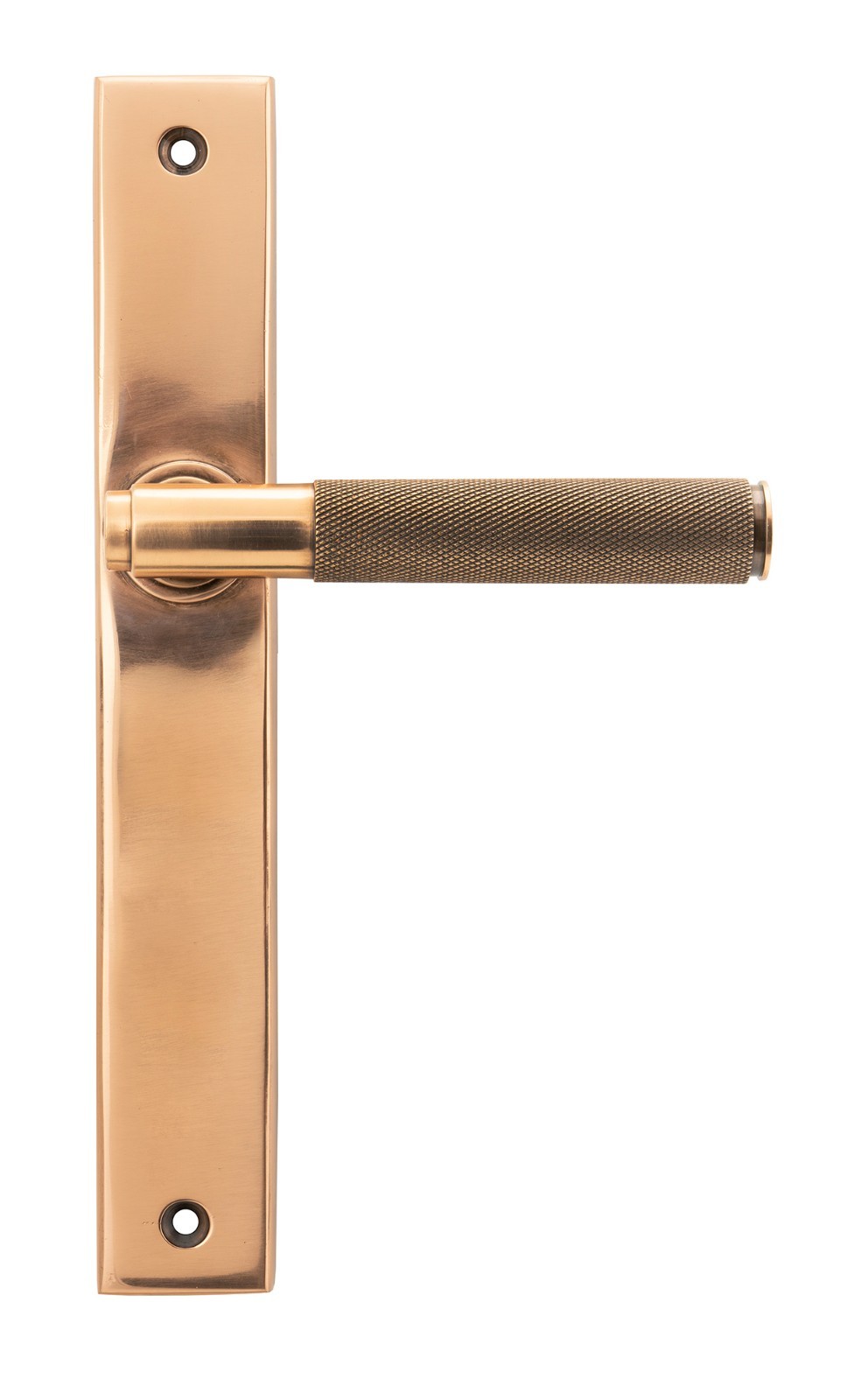 From The Anvil 52417 Polished Bronze Brompton Slimline Lever Espag. Latch Set