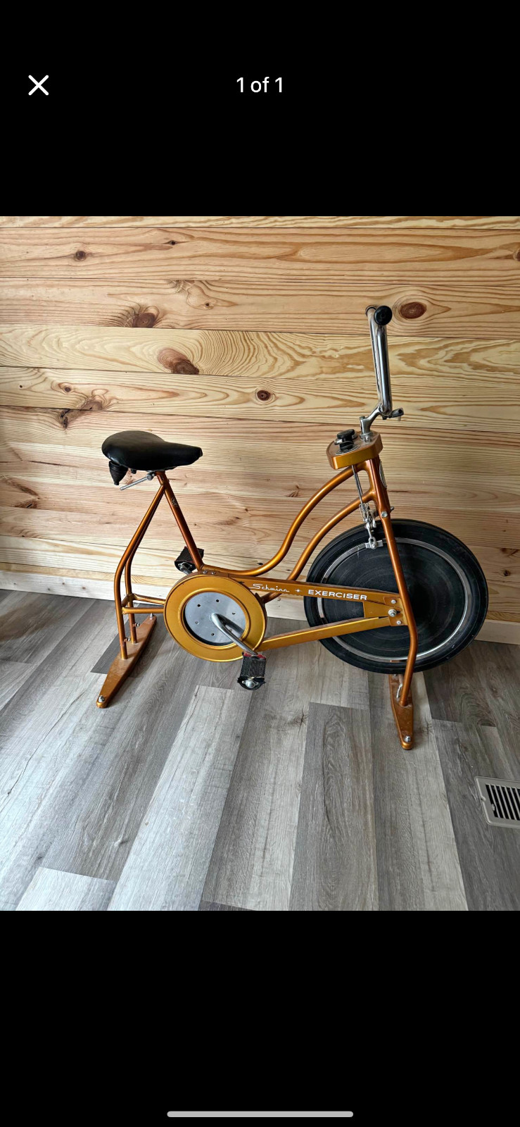 Vintage Gold SCHWINN Exercise Bike