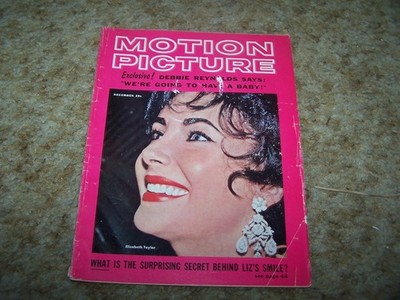 Motion Picture Magazine - Dec. 1961 - Liz Taylor Cover, Debbie Reynolds
