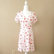 GAP Short Sleeve Poppy Floral Print Fit and Flare Mini Dress - Size 4