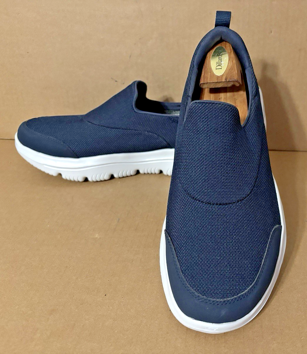 NEW Skechers 54730 Go Walk Ultra Go Men's Navy and Gray Sneakers