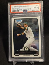 2012 1st Bowman Chrome Matt Olson Rookie Rc Psa Non Auto