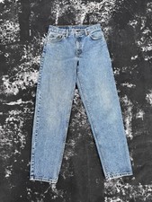 Vintage Levis 550 Jeans Men's 30x30 Light Wash Relaxed Fit Made in USA Denim 90s