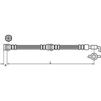 Metzger 4111037 Bremsschlauch FüR Ford Mazda B Serie Ranger UN ER EQ R