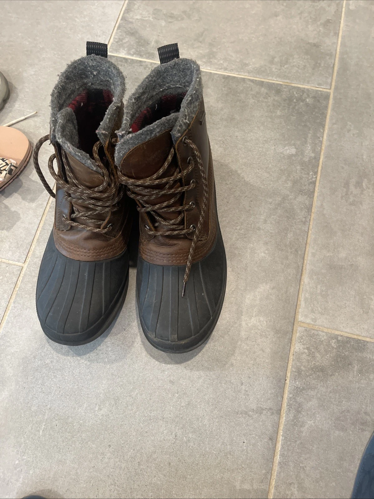 Jamil Duck Boots Men’s Size 10 Waterproof Insulated Cold Weather Snow Used