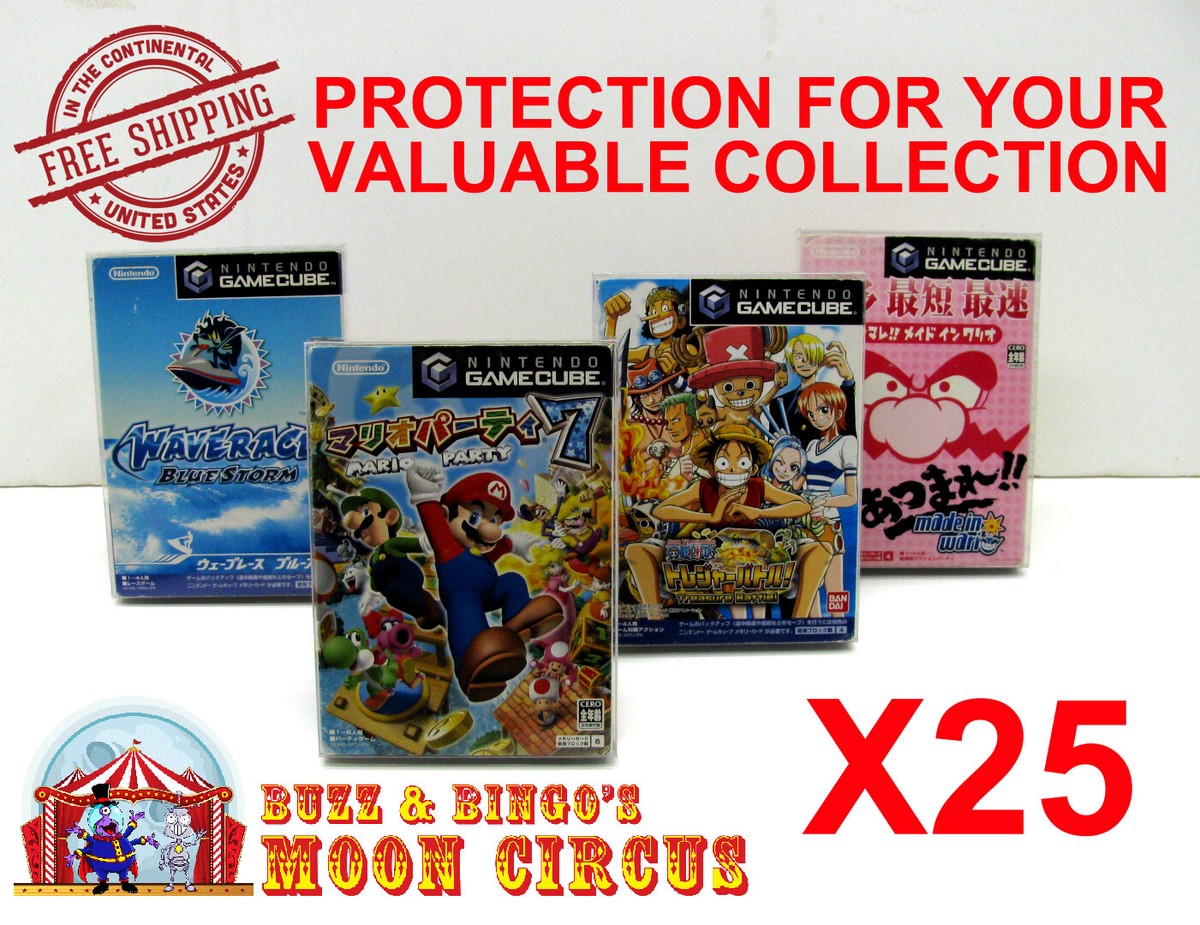 ゲームキューブ 25X JAPAN NINTENDO GAMECUBE GAMES (SIZE A) - CLEAR PLASTIC