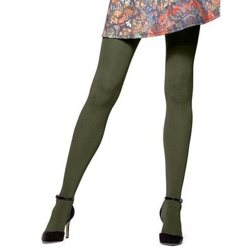 Hue Women&#039;s Olive Super Opaque Smooth Control Top Tights Size 1