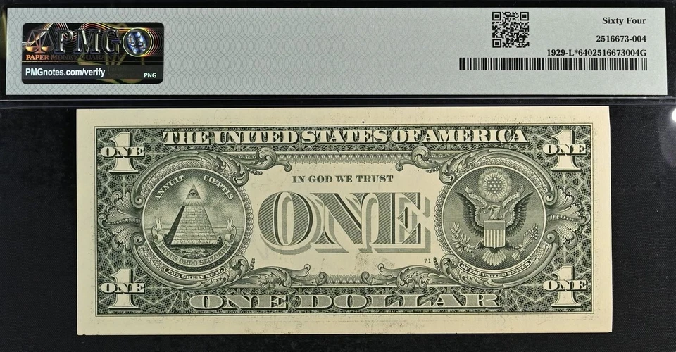 2003 $1 Federal Reserve Note PMG 64 autographed star by both Secretary Treasurer - Image 3 of 3