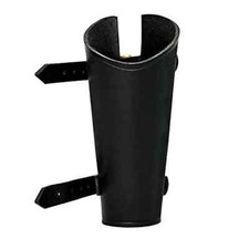 Bracers Genuine Leather Handcrafted Archer Medieval Renaissance Single Black