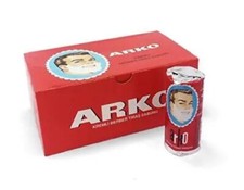 Arko Shaving Soap Stick, White, Pack Of 12