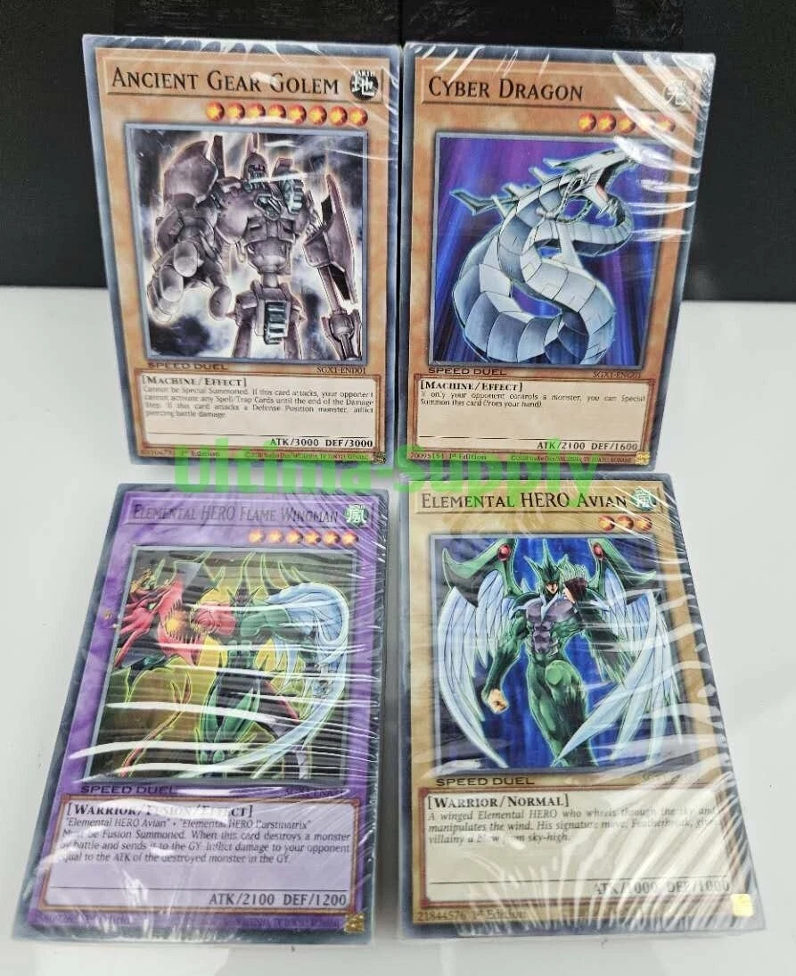 4)Yugioh Card GX Speed Duel Academy Decks Cyber Dragon/Elemental Hero  Wingman | eBay