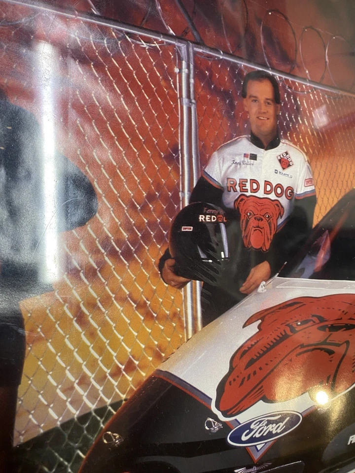 Vintage 1990s Kenny Wallace Red Dog “Baddest Dog In The Pit” Poster (20 x 30) - Image 4 of 4