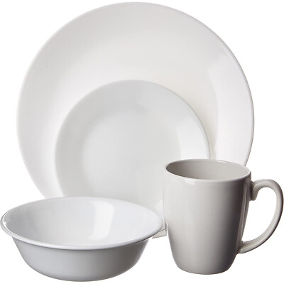 32 pc Dinnerware Winter Frost White Corelle 8 PLACE SETTINGS New in box