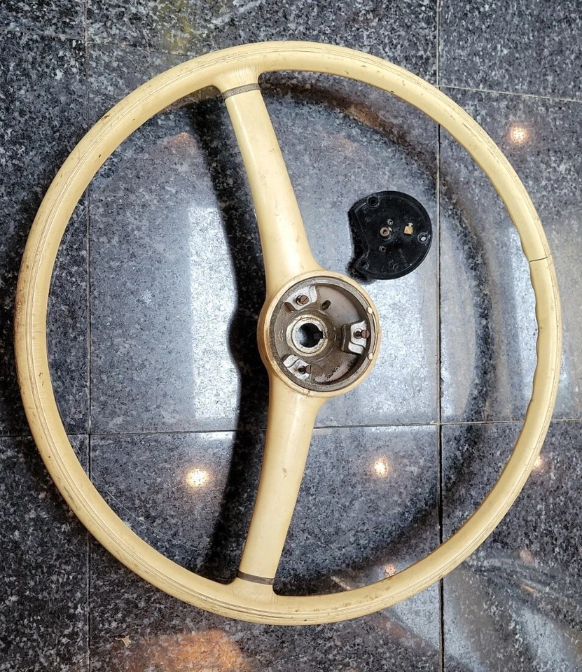 Volante y placa originales Mercedes 190SL 1894600245 OEM REPARACIÓN ROTA W121 Foto 2 de 4