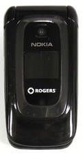 Nokia 6085 - Black and Silver  Rogers Communications  Rare Cellular Flip Phone