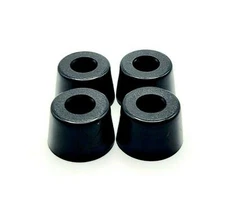 Rubber Bench Grinder Feet 3/4' Wide x 1/2' Tall Round Screw in Tapered Bumpers