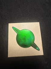 Vintage 80s Mystik Oilies Oilie Oily Oilly Planet Saturn Space Touch Sticker
