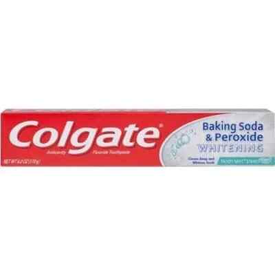 SM Colgate Baking Soda & Peroxide Whitening Toothpaste Gel 6 Oz (3 Pack)