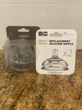Como Tomo Silicone Replacement Nipple Slow Flow Bundle Lot of 2 