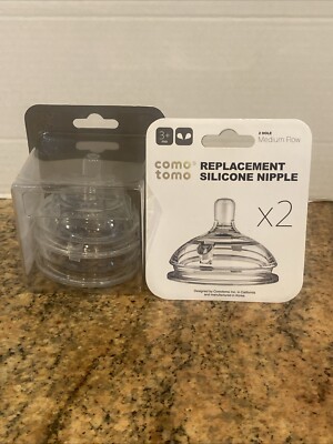 Como Tomo Silicone Replacement Nipple Slow Flow Bundle (Lot of 2)