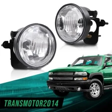 Clear Bumper Fog Light Lamps w/Bulbs Fit For 2004-2006 Chevy Suburban Tahoe Z71