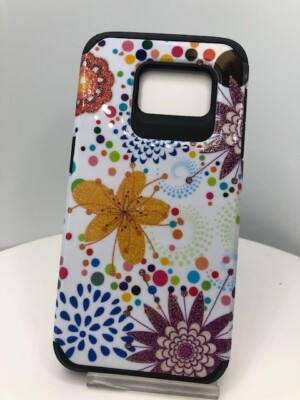 For Samsung Galaxy S7 Edge S7E G935 Hard Case with Flowers design