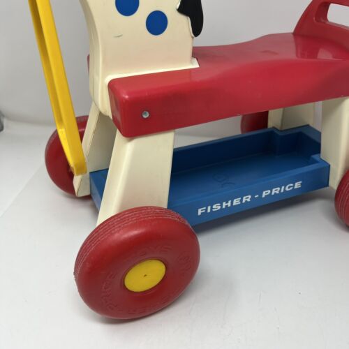 Vintage 1976 Fisher Price Riding Horse Toddler Ride On Toy #978 Pull Pony - Picture 5 of 7