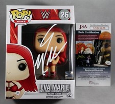 EVA MARIE SIGNED WWE FUNKO POP FIGURE WRESTLING WWF EVALUTION RAW +JSA COA