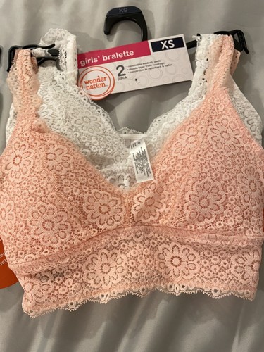 Wonder Nation Girls Bra Bralette Size XS Lot of 4 with Lace NWT - Picture 2 of 6
