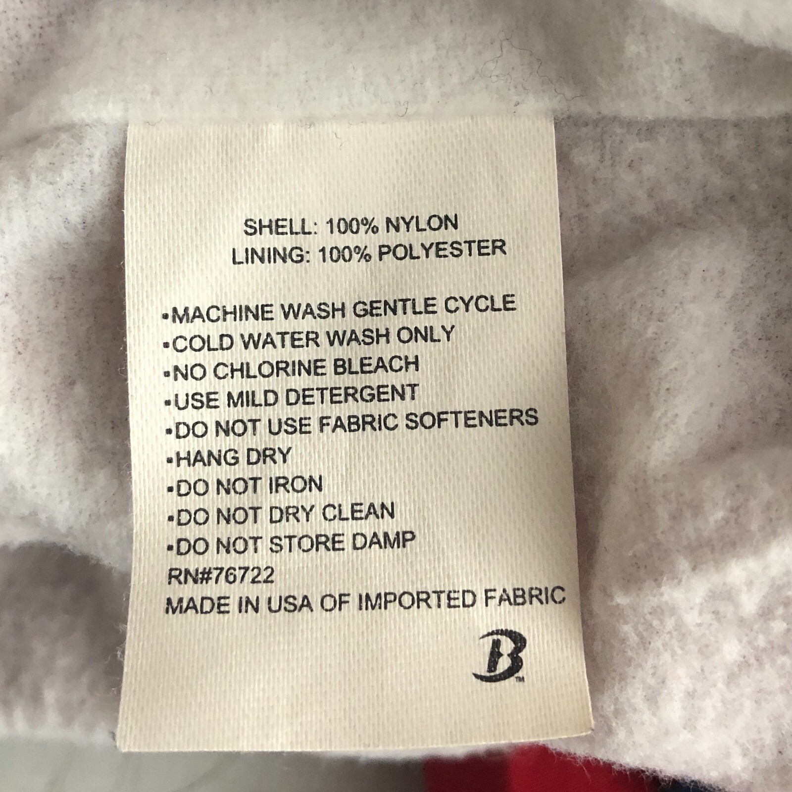 FILA Giacca a vento Boatho Sports Stevenson taglia XS rossa Southern Oregon canottaggio