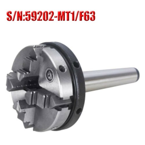 MT1 4 Jaw Mini Lathe Chuck 63mm 