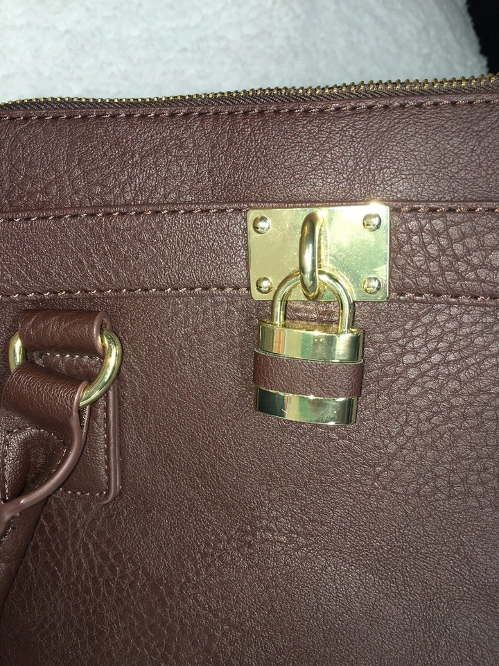 Nuevo Bolso de Cuero para Mujer Bolso de Hombro Cartera de Hombro Bolso de Mano Marrón Nuevo con Etiquetas Foto 4 de 4