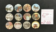 AAFES POGS, 4th Series (Printing), 12 POGS, Complete 5¢ set, #P46