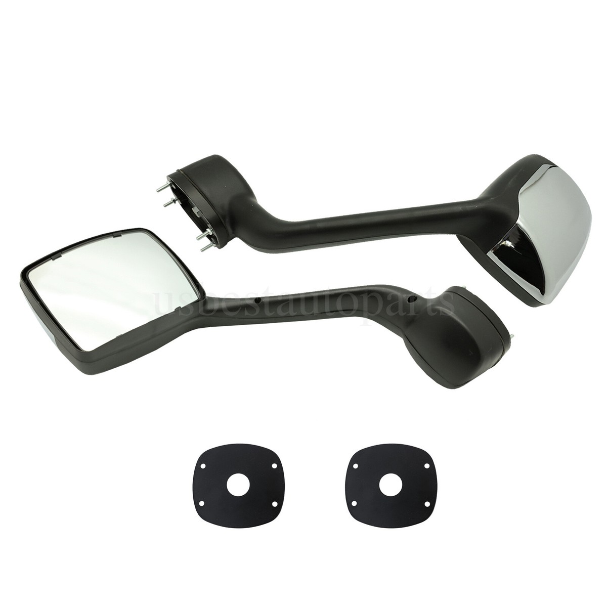 Front Hood Mirror LH+RH Chrome Cover fit for Kenworth T680  