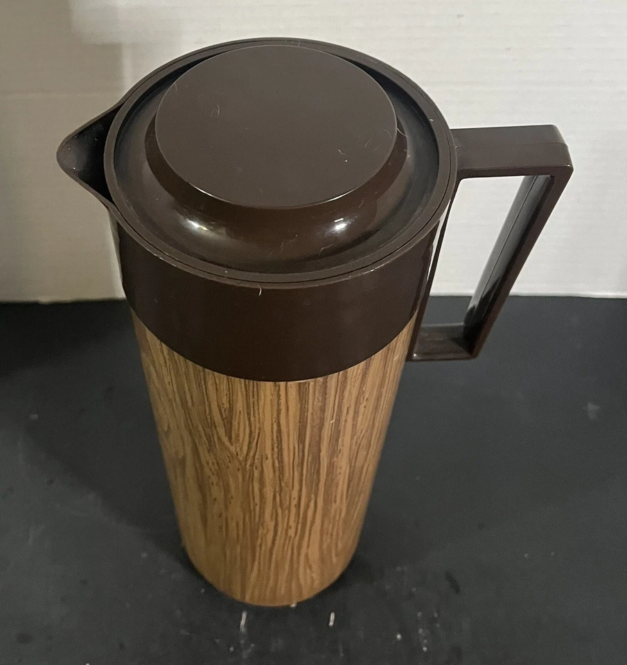 Jarra aislada al vacío de grano de madera MCM Aladdin Beverage Butler 1 cuarto de galón de colección Foto 2 de 4