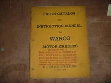 Huber Warco 4DG-85 Motor Grader Parts Catalog Manual 4DG86685-