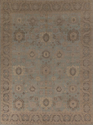 Vegetable Dye Oushak Living Room Area Rug 8x10 Handmade Wool Traditional Carpet