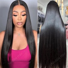 Long Straight Lace Frontal Wig Brazilian Huma...