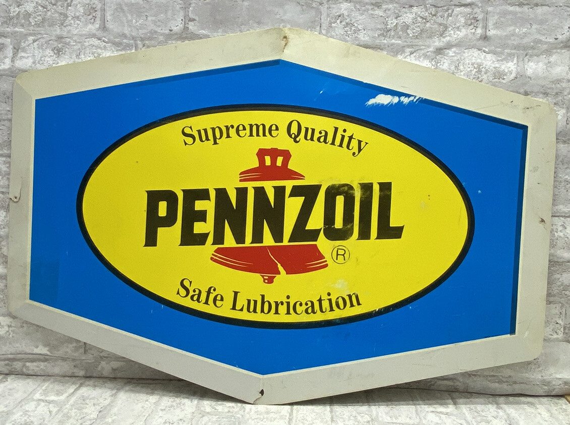 Original Pennzoil Safe Lubrication Sign 1960s 1970s See Photos | eBay