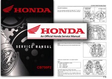 Honda CB750 F2 Service Workshop Repair Shop Manual CB 750 FII F2 CB750F2