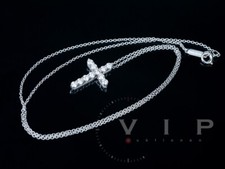 TIFFANY & CO CHAIN & CROSS PENDANT PT.950 PLATINUM & DIAMOND NECKLACE NECKLACE