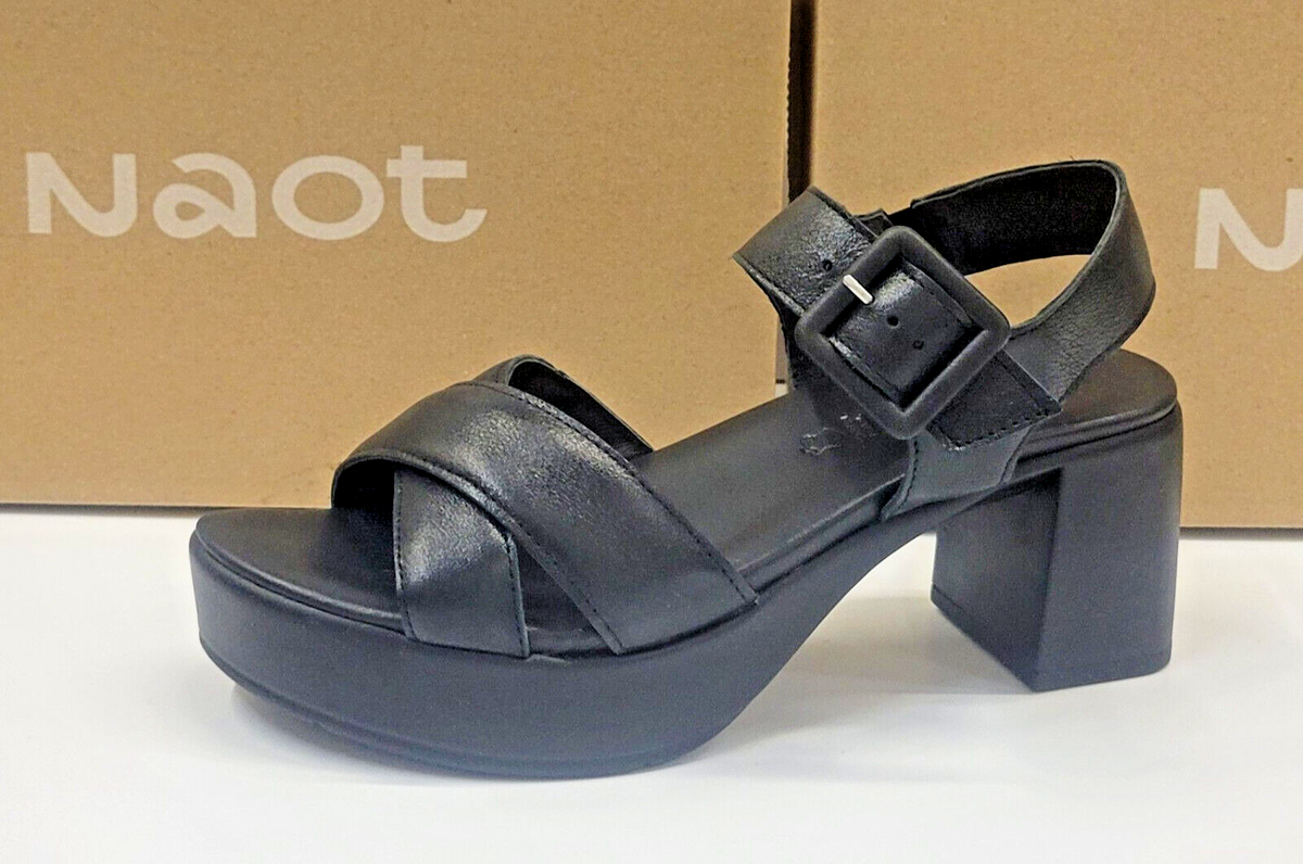 Naot Womens Elite Shiny Black Leather 40 | eBay