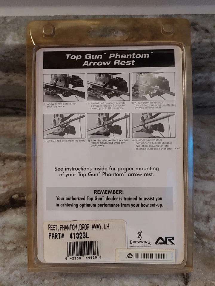TOP GUN ARCHERY PHANTOM DROP AWAY ARROW REST - LEFT HAND - Image 3 of 4