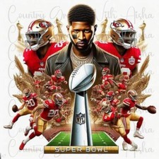 Sublimation Transfer Superbowl Football Game Ready To Press Heat Transfer