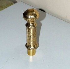 Brass Handle Golden Knobe Head Handle For Walking Stick Cane Top Topper Vintage