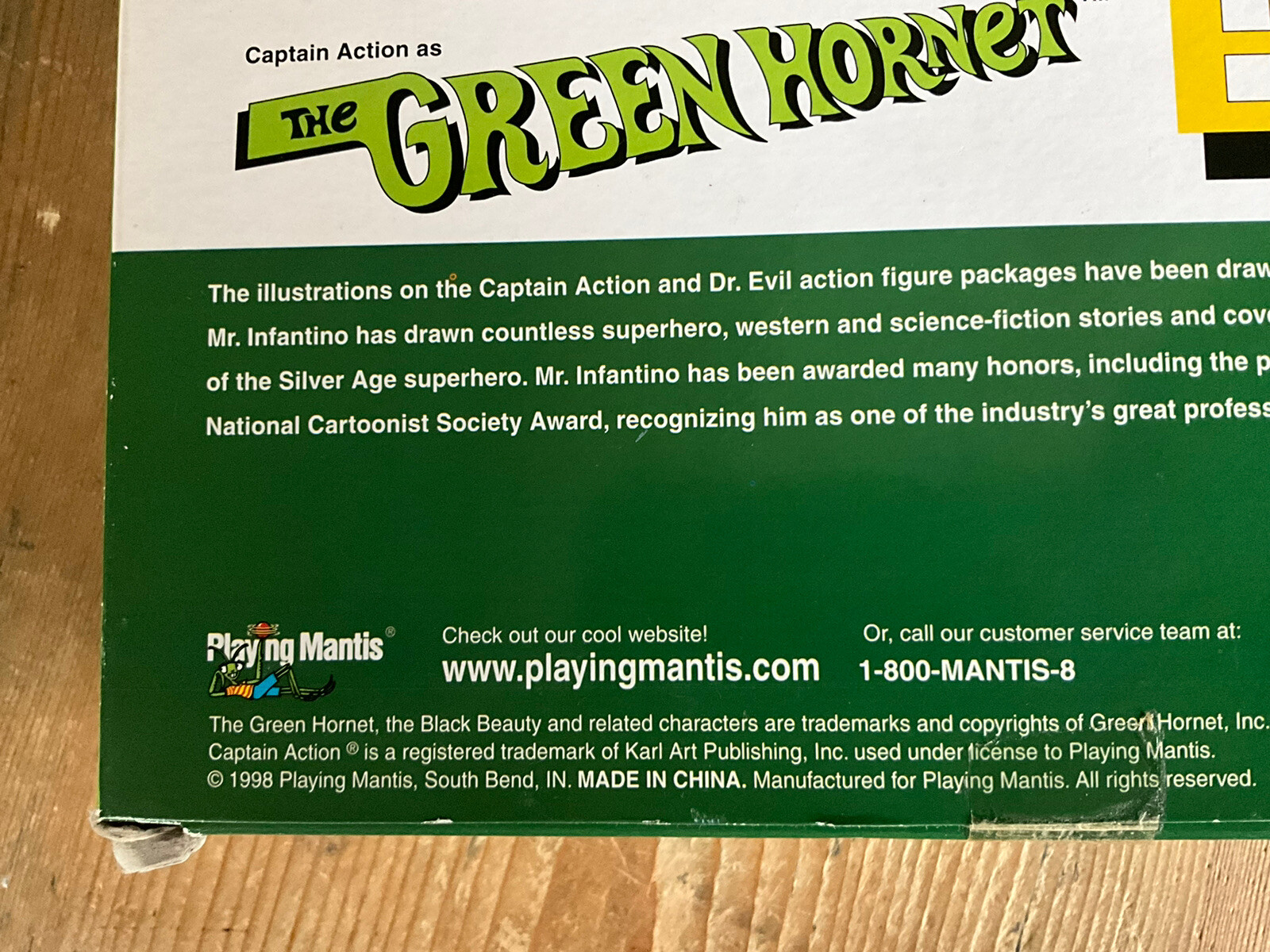 Kato The Green Sidekick Captain Action Playing Mantis eBay