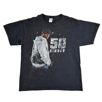 50 Cent The Invitation Tour 2010 Rap Tee Size L Double Sided Hip  
