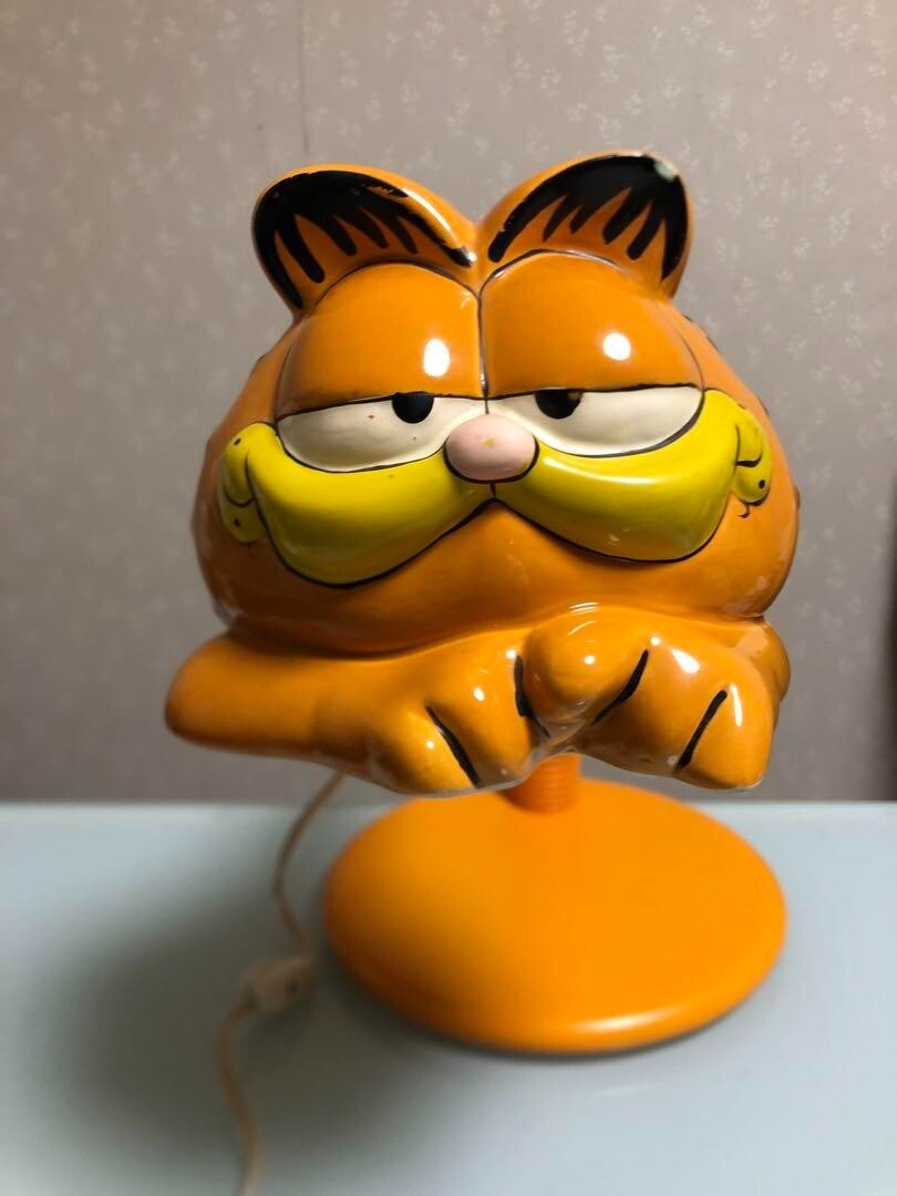 Garfield Vintage Lamp 1978 Ceramic Vintage | eBay Garfield Vintage Lamp 1978 Ceramic Vintage | eBay